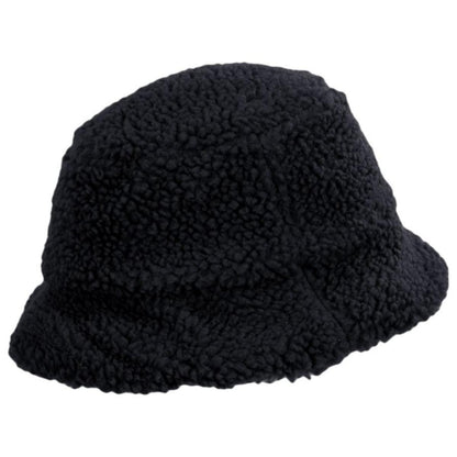 Scala | Kirsten Berber Fleece Bucket Hat | 106431 | profile | BLACK
