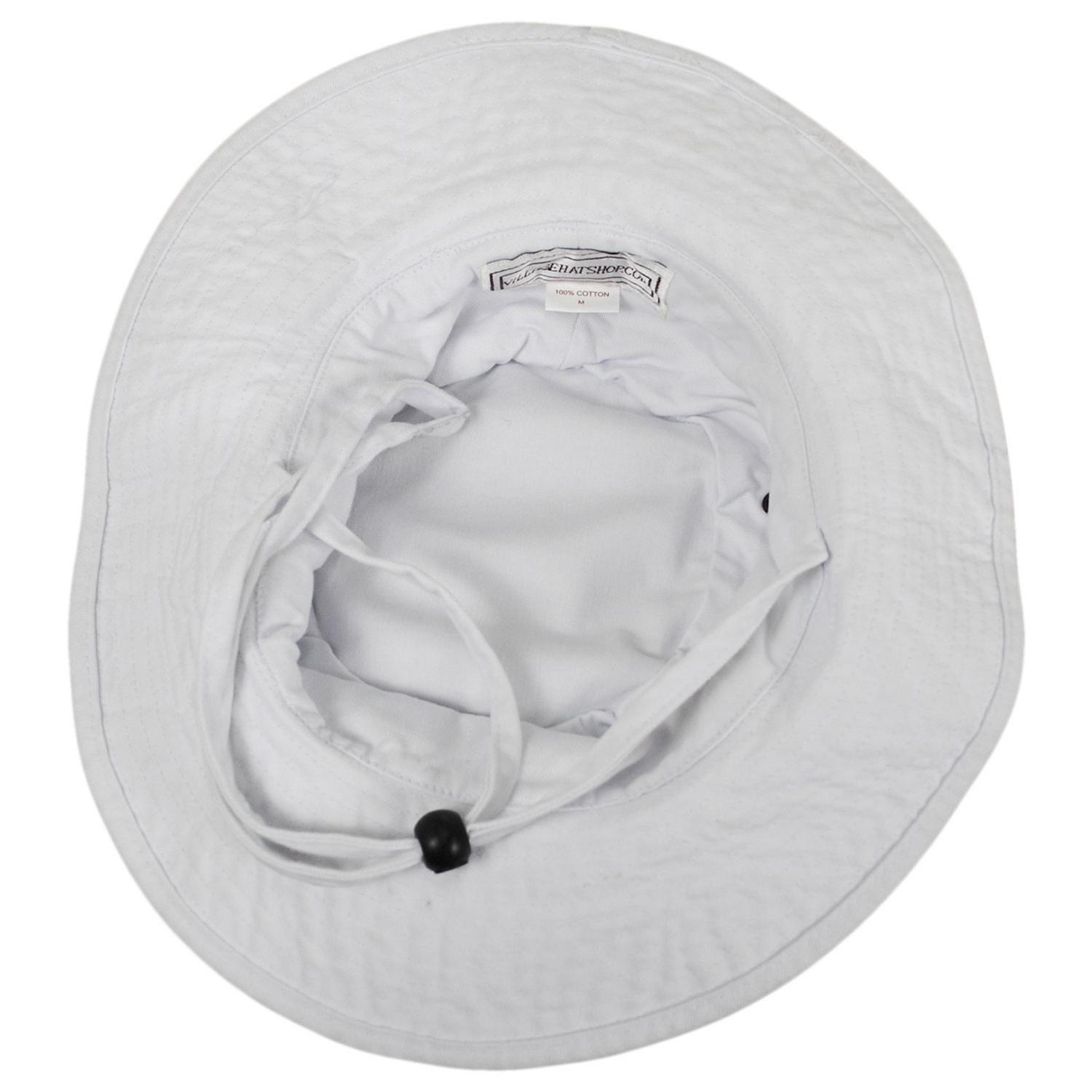 Village Hat Shop | VHS Cotton Booney Hat | 186650 | under | WHITE