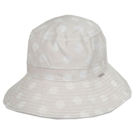 BRIXTON HATS | Dylan Cotton Blend Polka Dot Bucket Hat - FINAL SALE | 185532BP | lead | BEIGE
