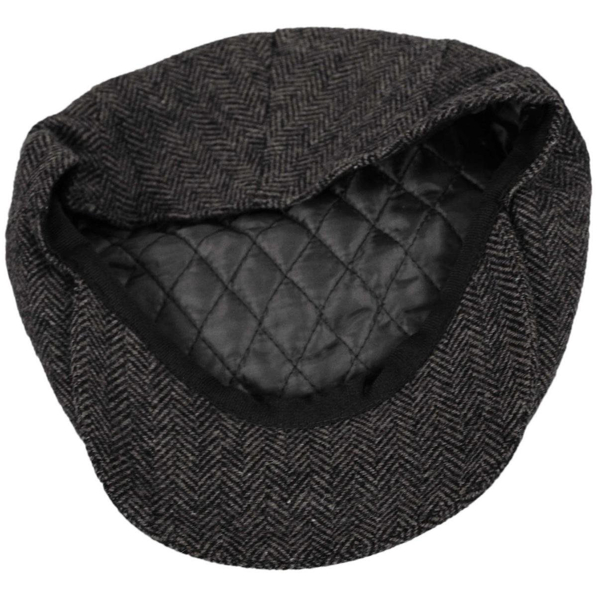 575HBT CASQUETTE/HERRINGBONE TWILL/サイズML Square Bill Herringbone Wool Ivy Cap – Village Hat Shop