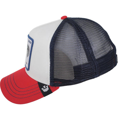 Goorin Bros | Cock Mesh Trucker Snapback Baseball Cap | 200441RWB | profile | WHITE