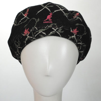 Kangol | Tapestry Jacquard Knit Jax Beret | 150924 | front | BLACK FLORAL