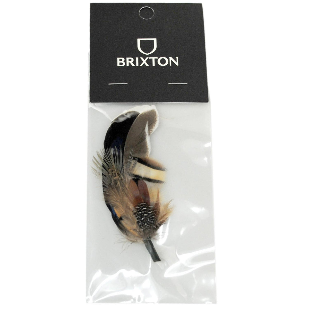 BRIXTON HATS | Side Feather | 601100 | lead | BISON/MOJAVE/BURNT ORANGE