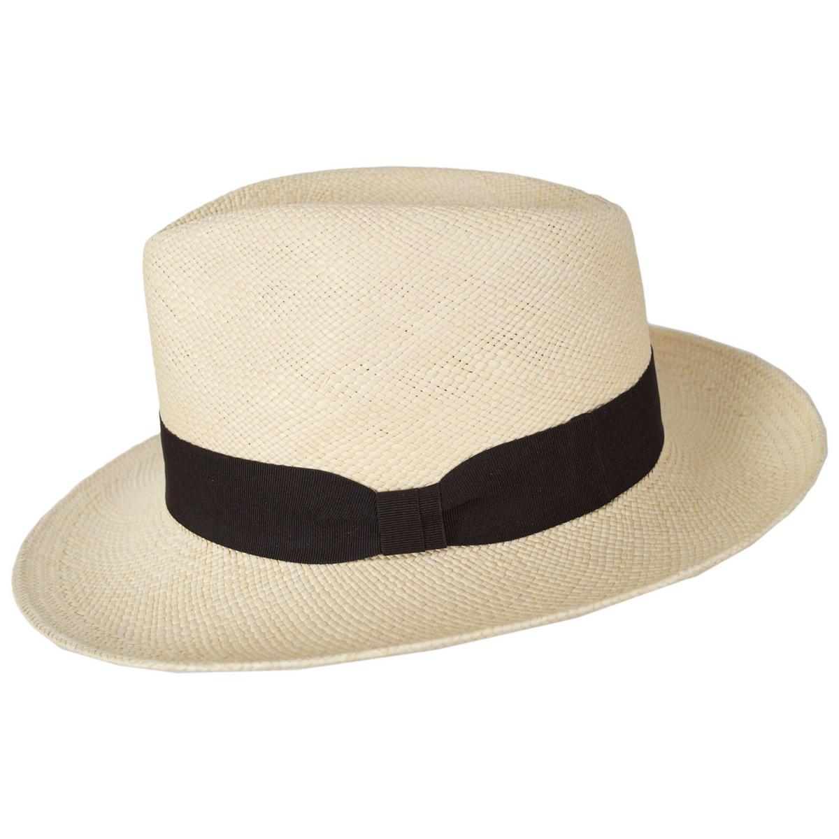 Jaxon Hats | Panama Straw C-Crown Fedora Hat | 127111 | profile | NATURAL