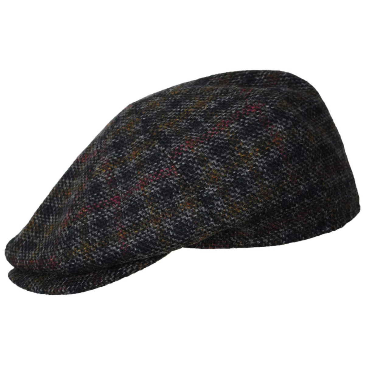 Bailey 1922 | Faro Italian Wool Newsboy Cap | 167242 | profile | CHARCOAL PLAID