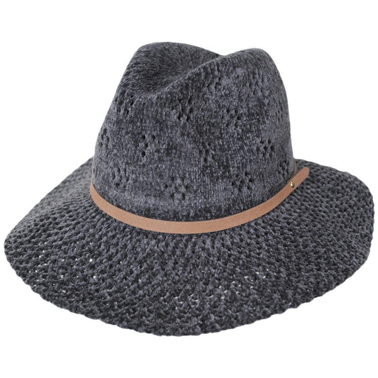 San Diego Hat Company | Walnut Grove Chenille Knit Fedora Hat