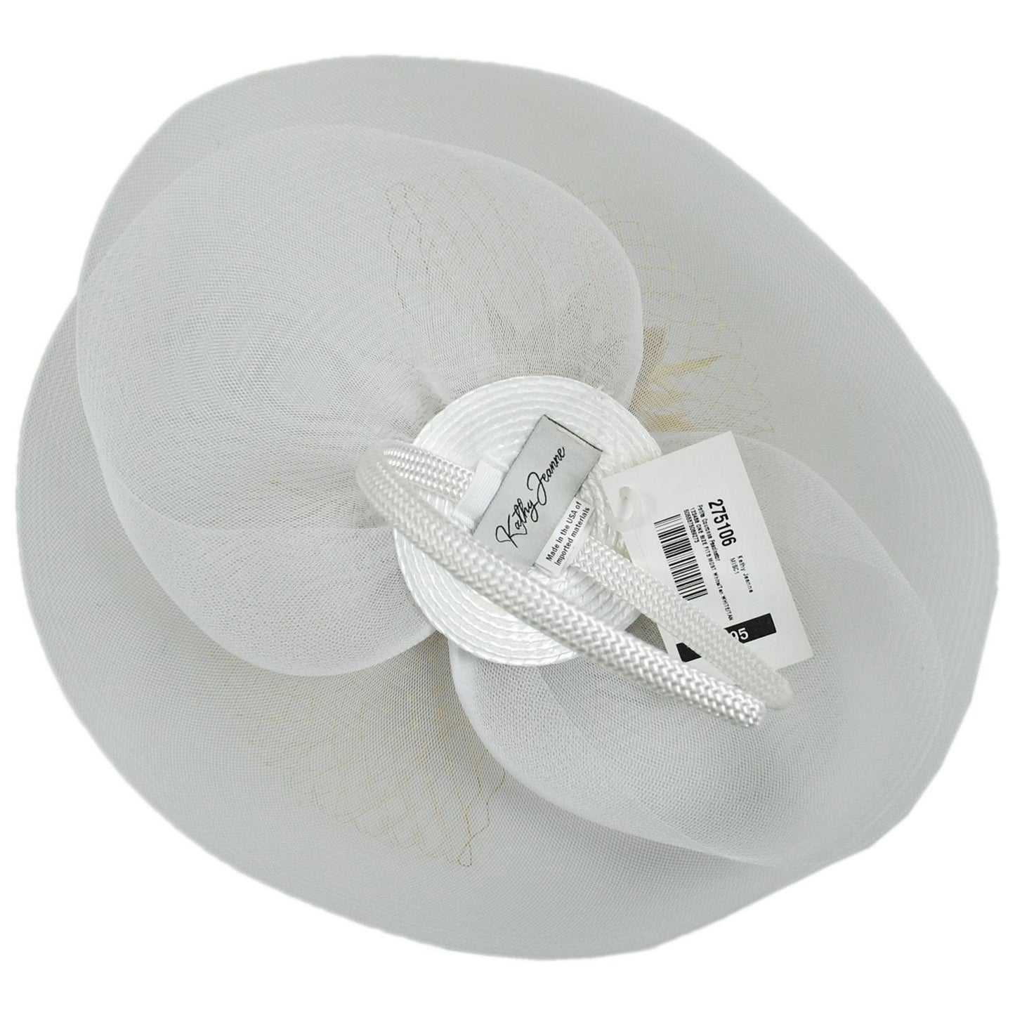 Kathy Jeanne | Petite Couronne Fascinator | 122458 | under | WHITE/TAN