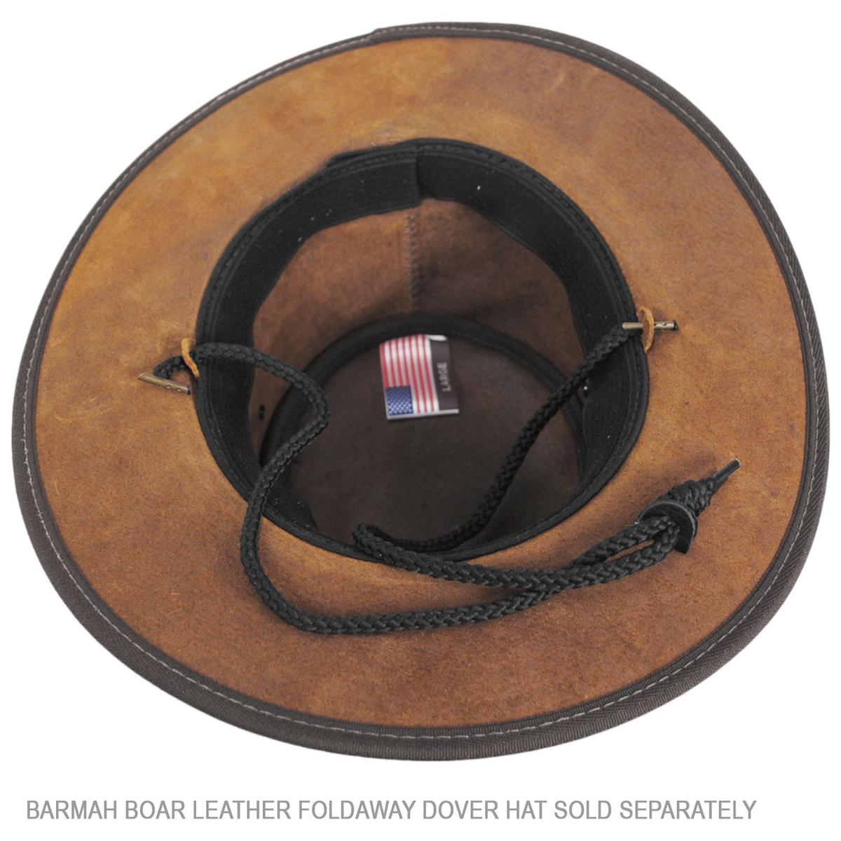Barmah | Nylon Removable Chin Cord | 601810 | under | BLACK