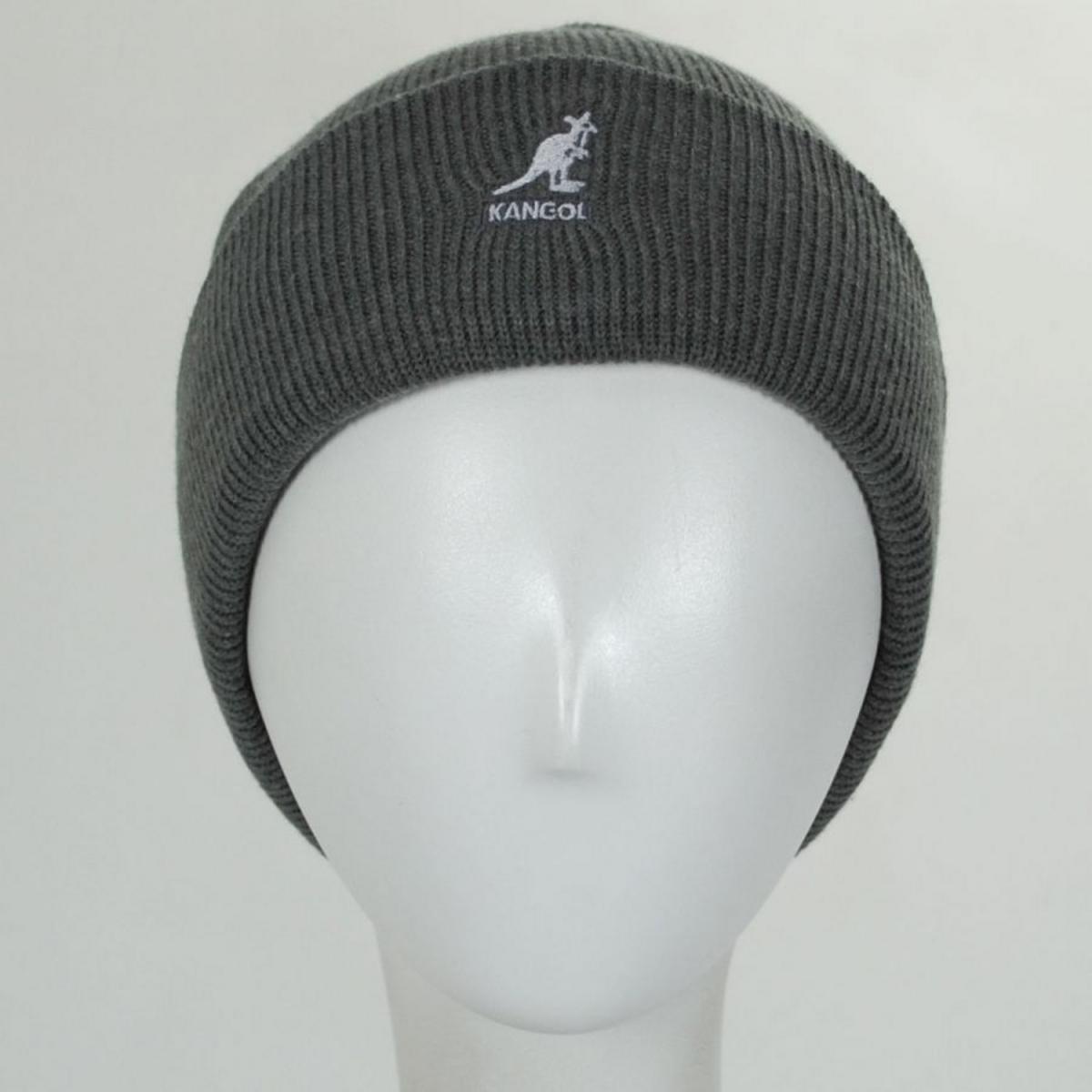 Kangol | Cuff Pull-On Beanie Hat | 500408 | front | DARK FLANNEL