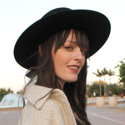 Jaxon Hats | Made in the USA - Classics Wool Felt Bolero Hat | 191721 | lsfone | BLACK