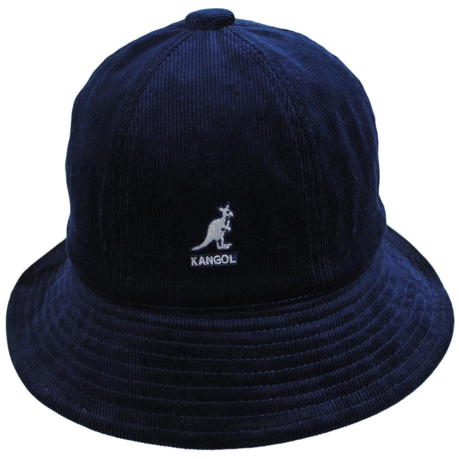 Kangol | Cord Casual Bucket Hat | 185793 | front | NAVY