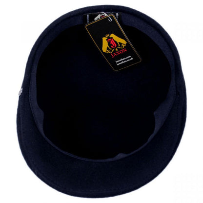 Jaxon Hats | Wool Ascot Cap | 167550 | under | NAVY