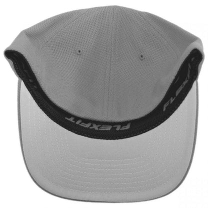 Flexfit | Cool and Dry Pique Mesh Flexfit Fitted Baseball Cap | 221514 | under | SILVER