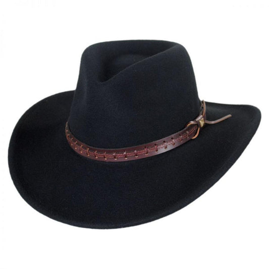 Bailey Western | Firehole Crushable Wool LiteFelt Western Hat | 130141 | lead | BLACK