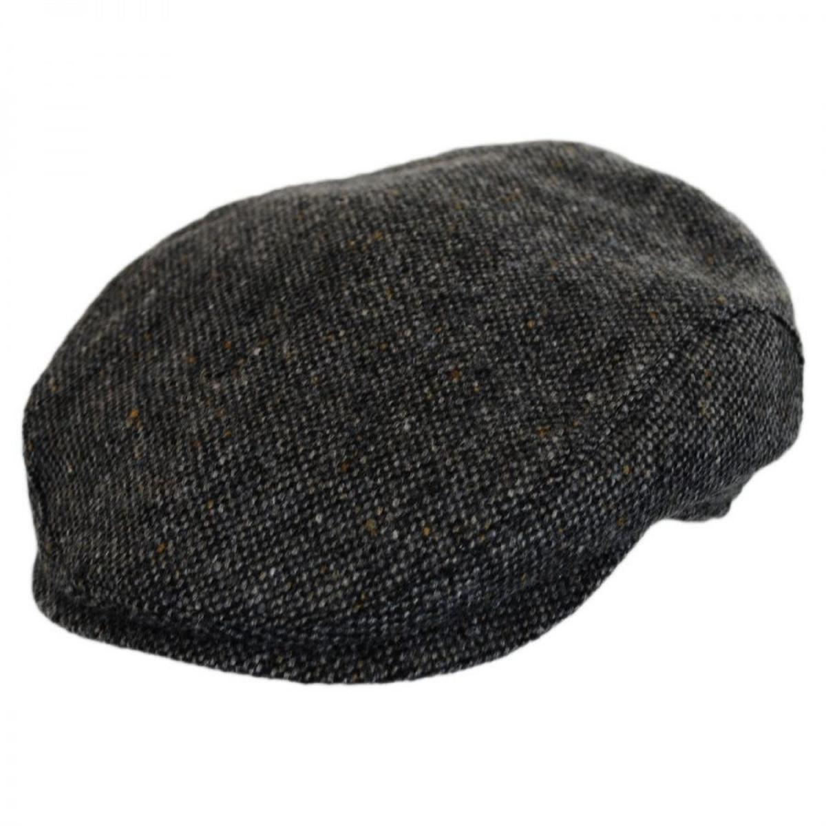 Wigens Caps | Magee Tweed Lambswool Ivy Cap | 161934 | lead | DARK GREY