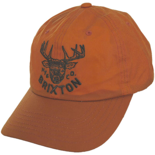 BRIXTON HATS | Berick Waxed Cotton MP Snapback Baseball Cap | 201880 | lead | ORANGE