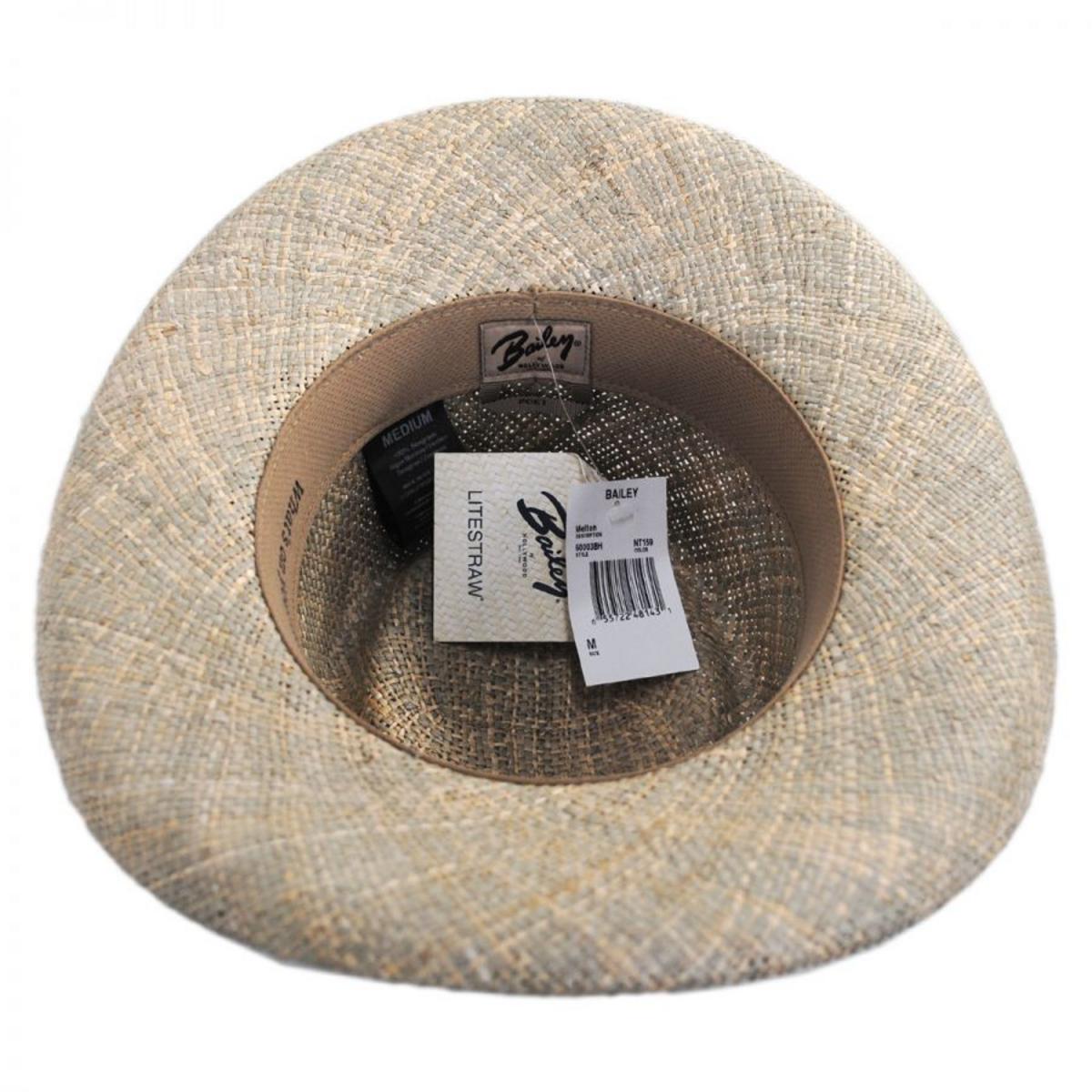 Bailey 1922 | Melton LiteStraw Seagrass Gambler Hat | 127853 | under | NATURAL