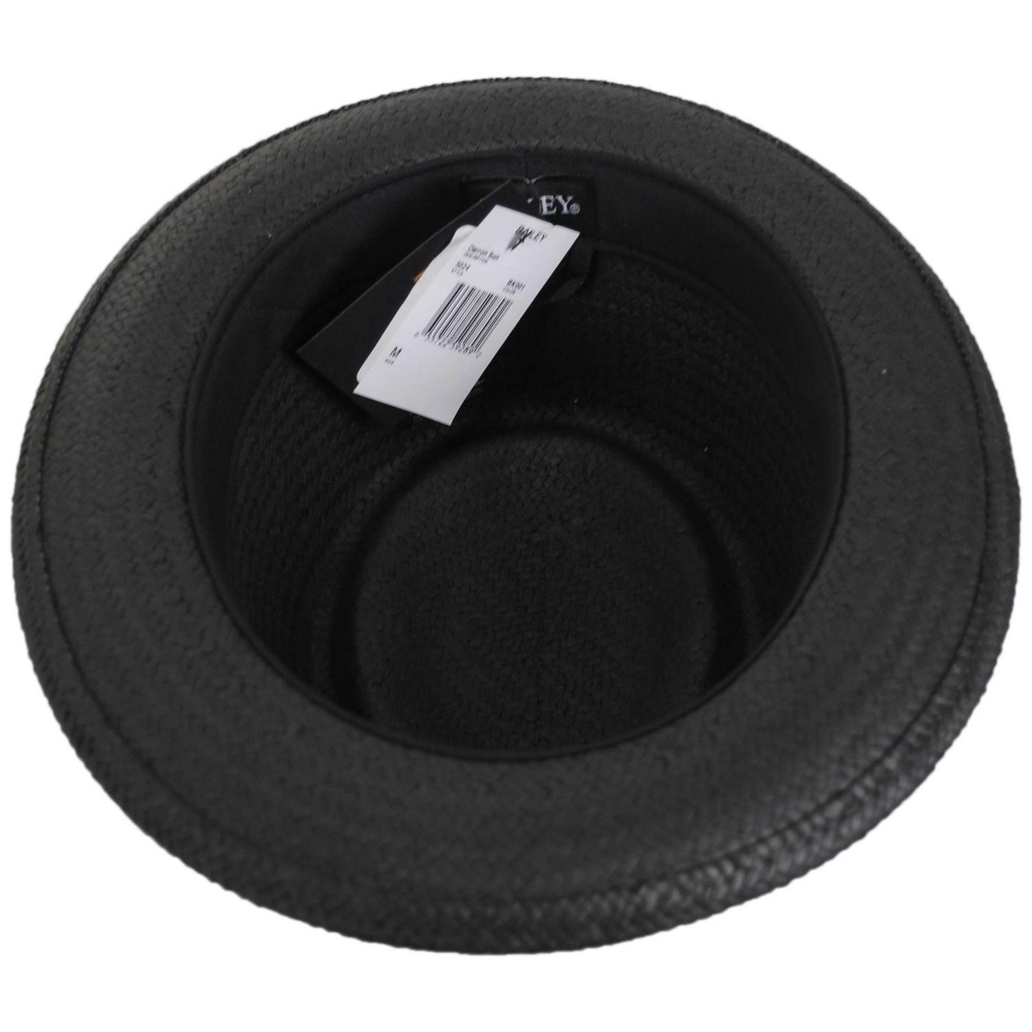 Bailey 1922 | Darron Sun Raindura Straw Pork Pie Hat | 127939 | under | BLACK