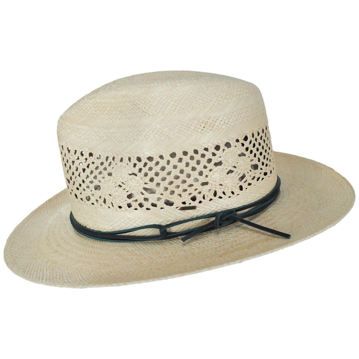 Bailey 1922 | Trappe Panama Straw Fedora Hat | 127922 | profile | NATURAL
