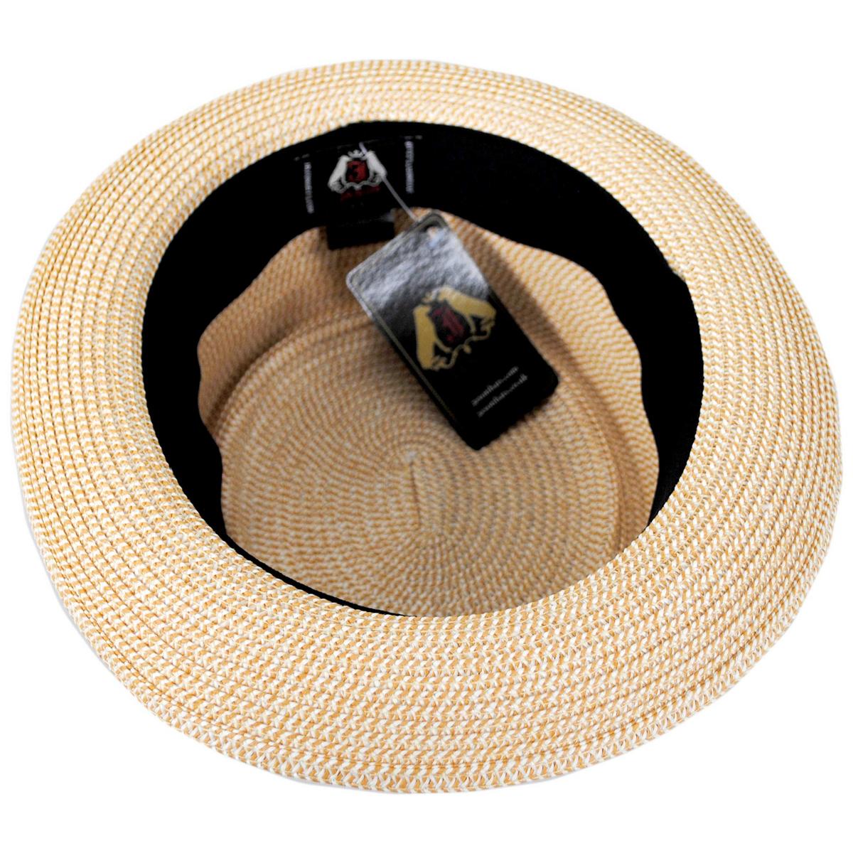 Jaxon Hats | Toyo Straw Braid Pork Pie Hat | 128501 | under | TAN