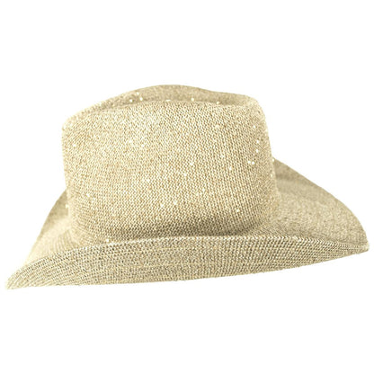 Jeanne Simmons | Brillar Knit Cowboy Hat | 106518 | profile | GOLD
