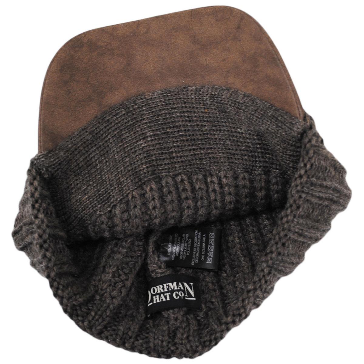 Dorfman Pacific | Summit Rib-Knit Radar Cap | 500044 | under | BROWN