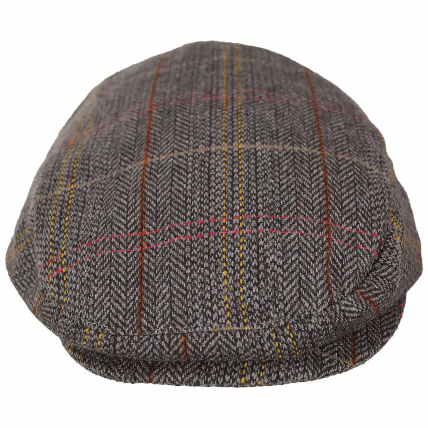 Jaxon Hats | Baby Tweed Wool Blend Ivy Cap | 512112 | front | BROWN/GREY