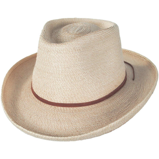 SunBody Hats | Outlaw Guatemalan Fine Palm Leaf Straw Hat | 128212 | lead | NATURAL