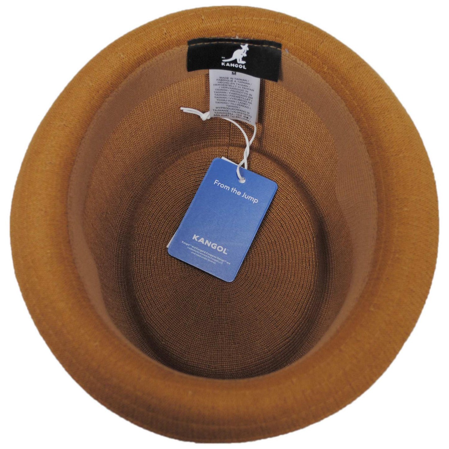 Kangol | Bamboo Mowbray Pork Pie Hat - Rustic Caramel | 185744RC | under | RUSTIC CARAMEL
