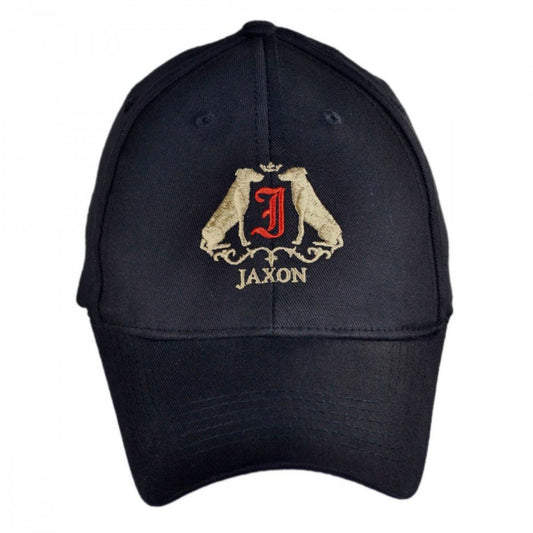 Jaxon Hats | Logo Fitted Baseball Cap | 222401 | front | BLACK