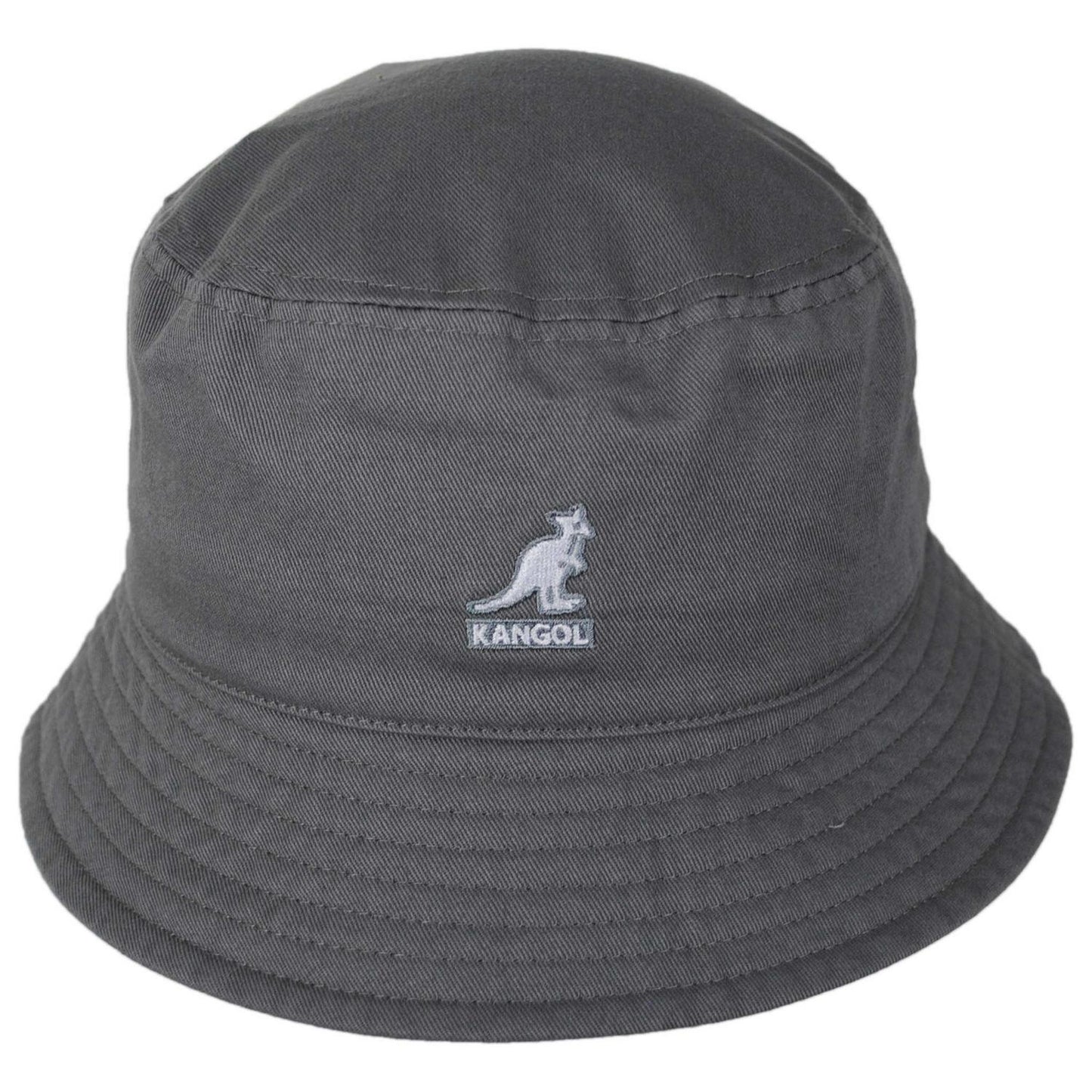 Kangol | Washed Cotton Bucket Hat - Spring Collection | 185701SS | front | GREY