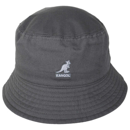 Kangol | Washed Cotton Bucket Hat - Spring Collection | 185701SS | front | GREY