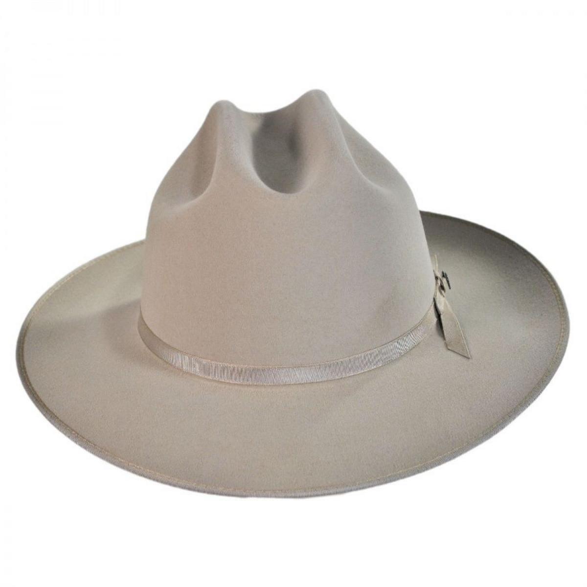 Stetson | Open Road 6X Fur Felt Western Hat | 130620 | front | SILVERBELLY