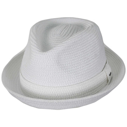 Bailey 1922 | Billy Braided Toyo Straw Fedora Hat - Classic Colors | 127843 | lead | WHITE