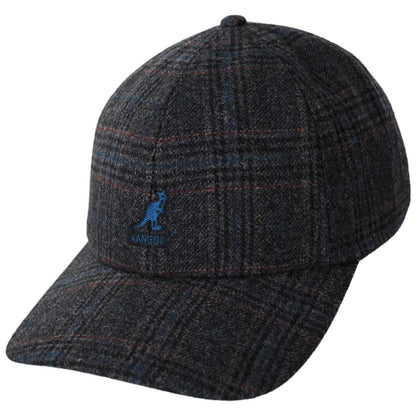 Kangol | Plaid Earflaps Strapback Baseball Cap | 201196 | lead | BLACK MULTI