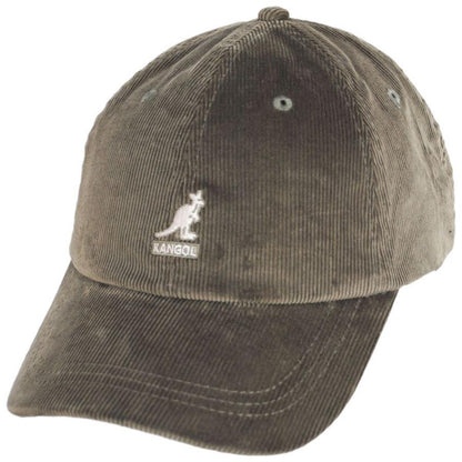 Kangol | Logo Corduroy Strapback Baseball Cap Dad Hat | 201182 | lead | NICKEL