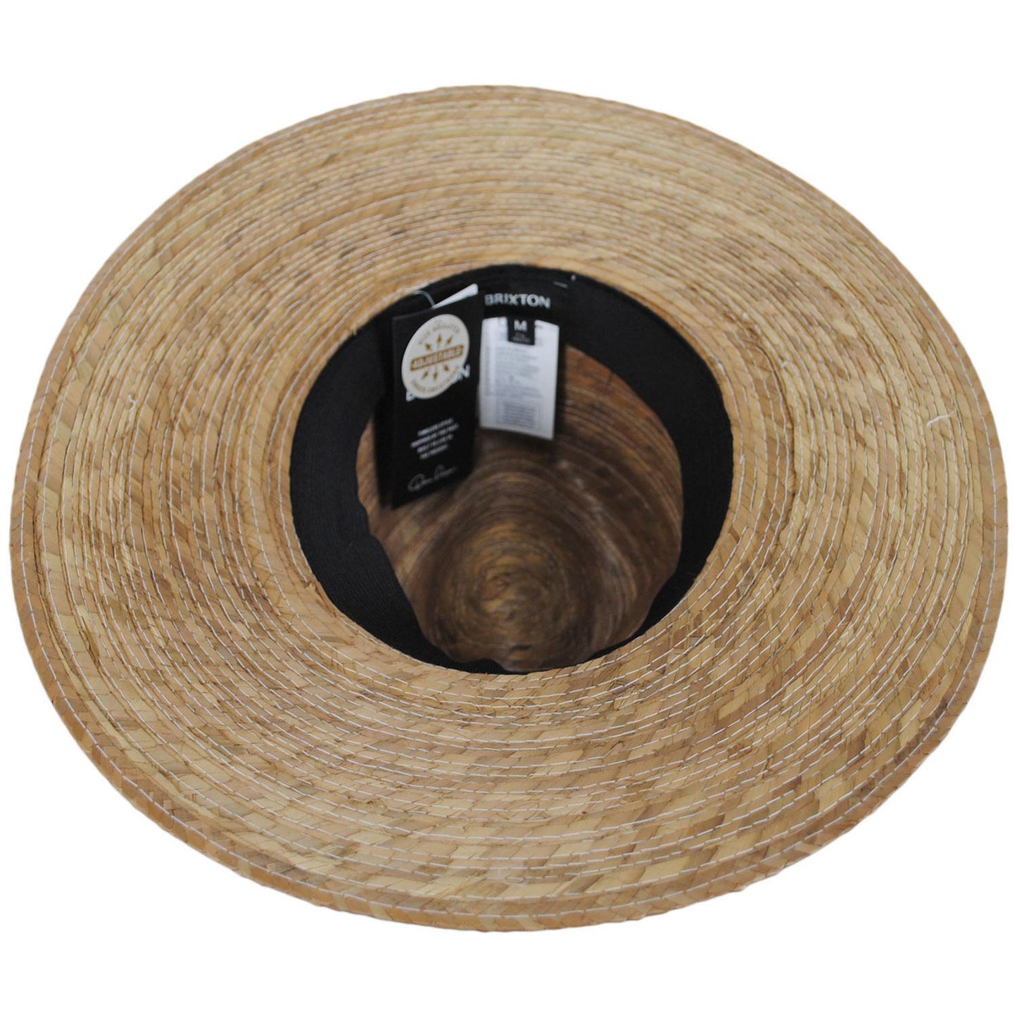 BRIXTON HATS | Blake Palm Straw Fedora Hat - Toasted Palm | 128366TP | under | TOASTED PALM