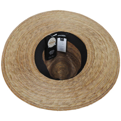 BRIXTON HATS | Blake Palm Straw Fedora Hat - Toasted Palm | 128366TP | under | TOASTED PALM
