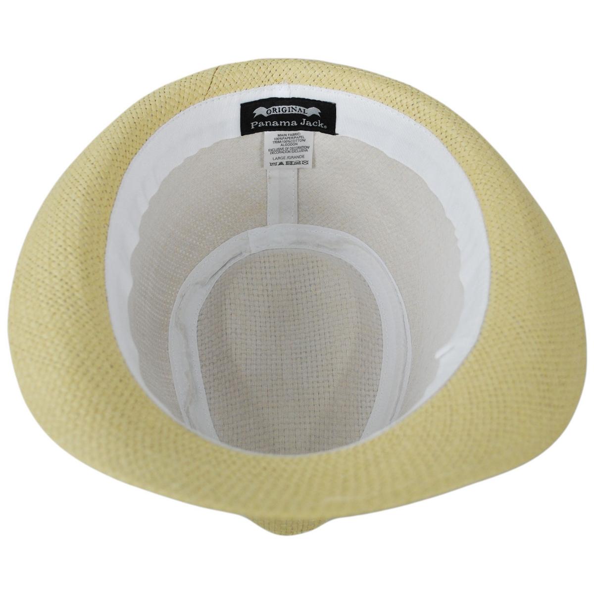 Panama Jack | Chinook Toyo Straw Fedora Hat | 126396 | under | SAND
