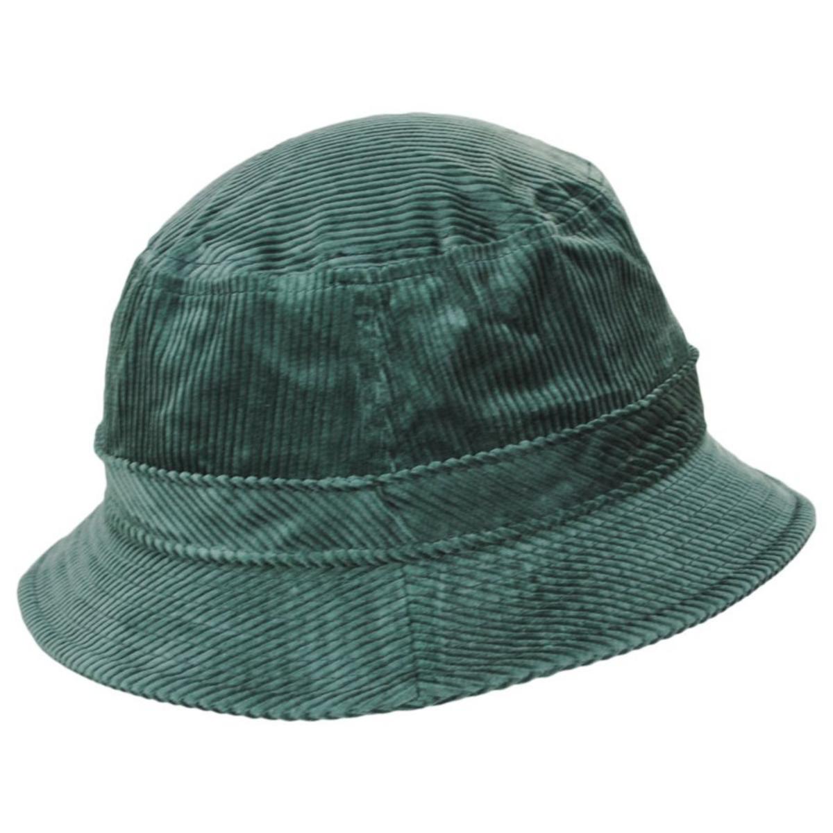 BRIXTON HATS | Beta Corduroy Packable Bucket Hat | 185538 | profile | DARK FOREST