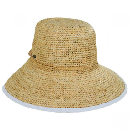 Scala | Via Garibaldi Raffia Straw Facesaver Hat