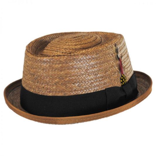 NEW YORK HAT CO | Be Bop Coconut Straw Pork Pie Hat | 128403 | lead | NATURAL