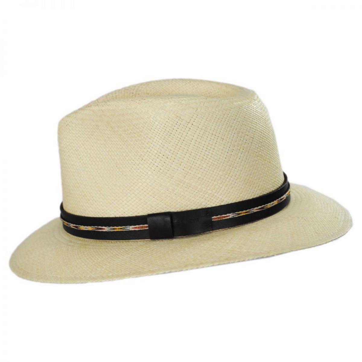 Bailey 1922 | Stansfield Panama Straw Fedora Hat | 127850 | profile | NATURAL