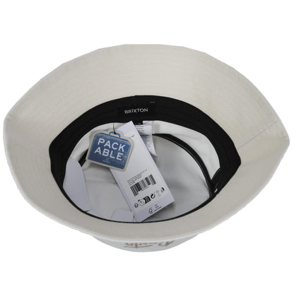 BRIXTON HATS | Eldon Cotton Packable Bucket Hat | 185560 | under | OFF WHITE/BEIGE