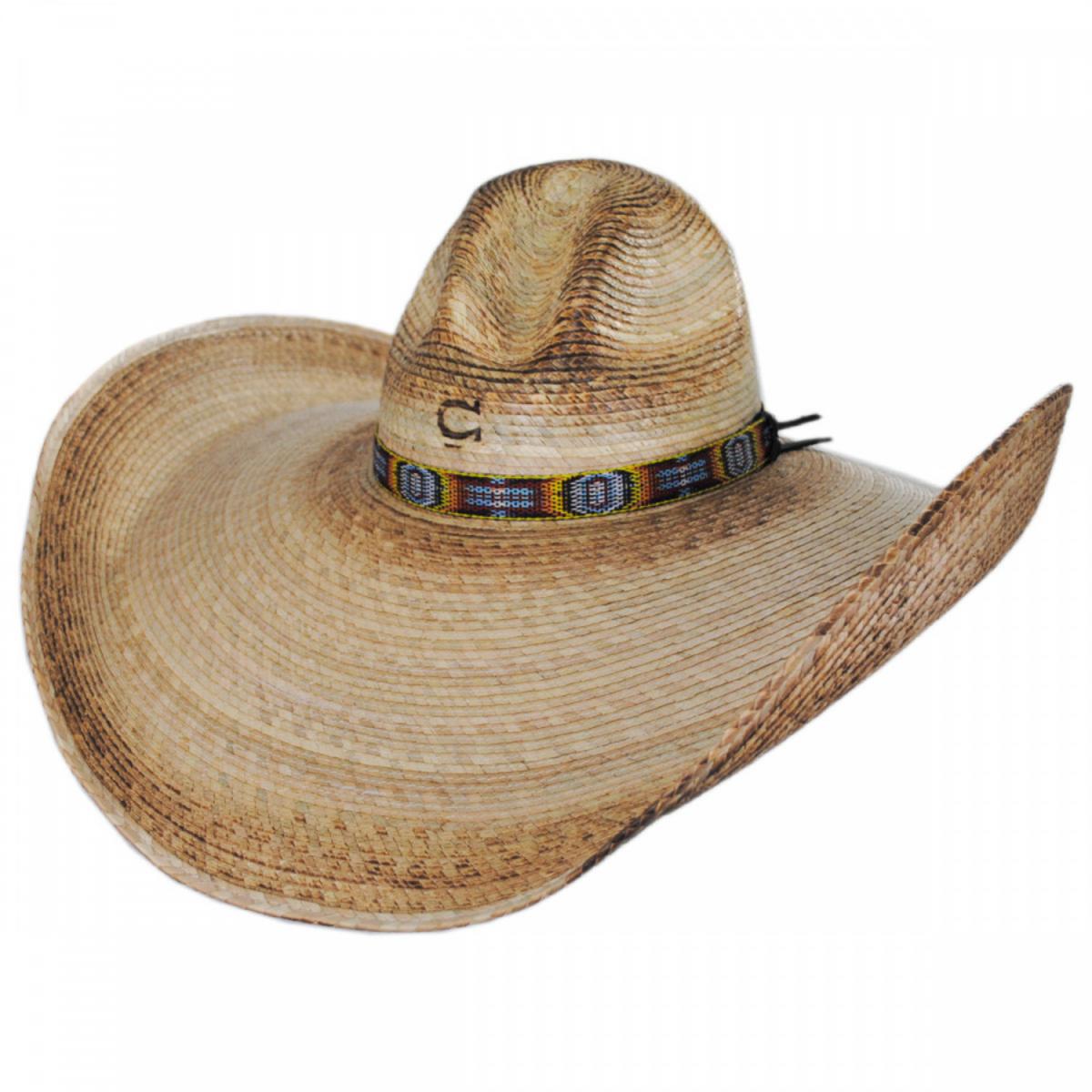 Charlie 1 Horse | Coyote Palm Straw Gus Western Hat | 127011 | lead | NATURAL