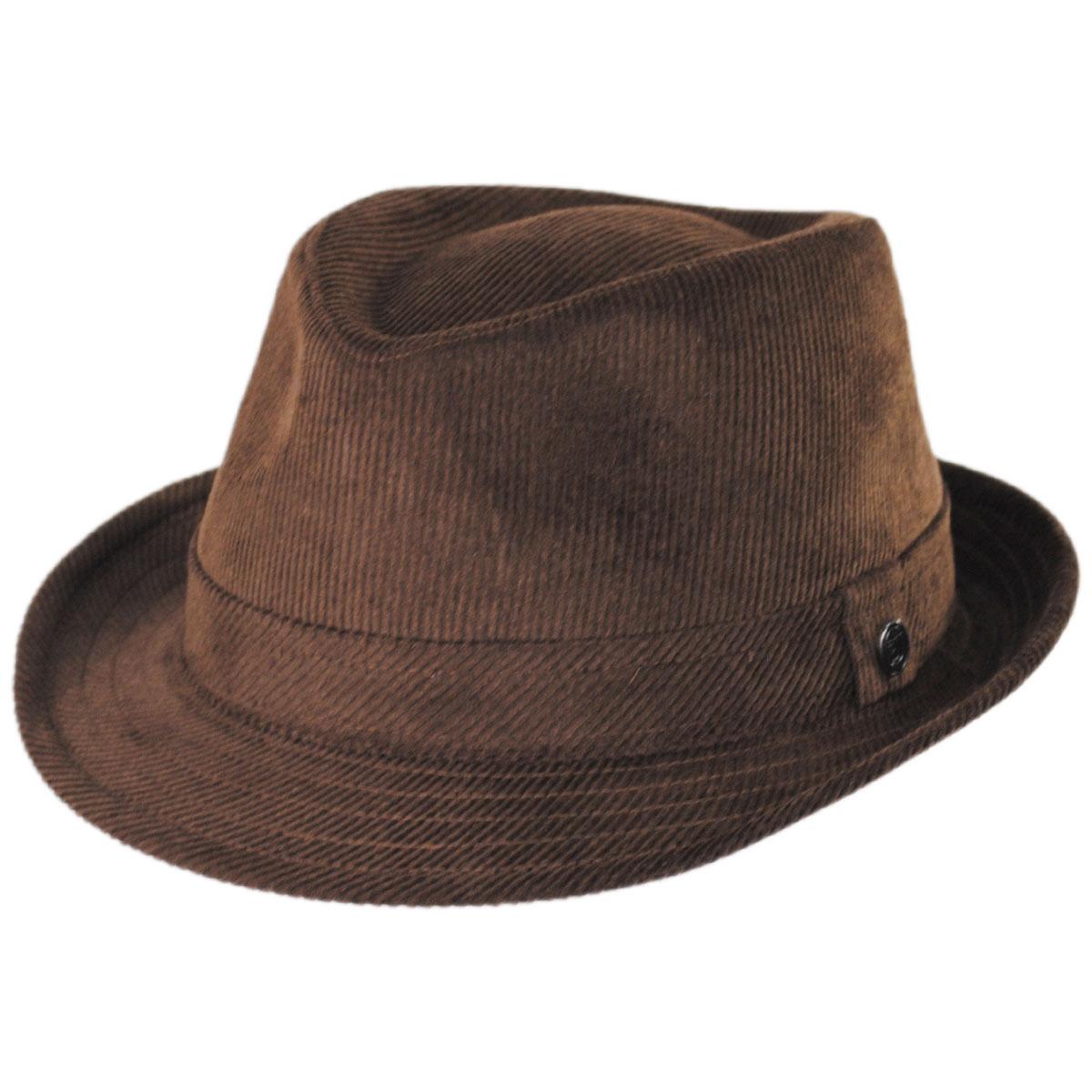 Jaxon Hats | Wholesale Corduroy C-Crown Trilby Fedora Hat B2B Pre-Pack