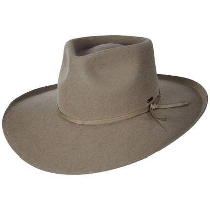 BRIXTON HATS | Marlow Wool Felt Rancher Fedora Hat | 135666 | lead | SAND