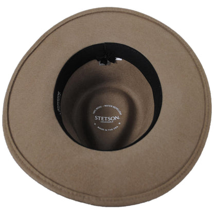 Stetson | Bozeman Crushable Wool Felt Outback Hat | 130692 | under | MUSHROOM