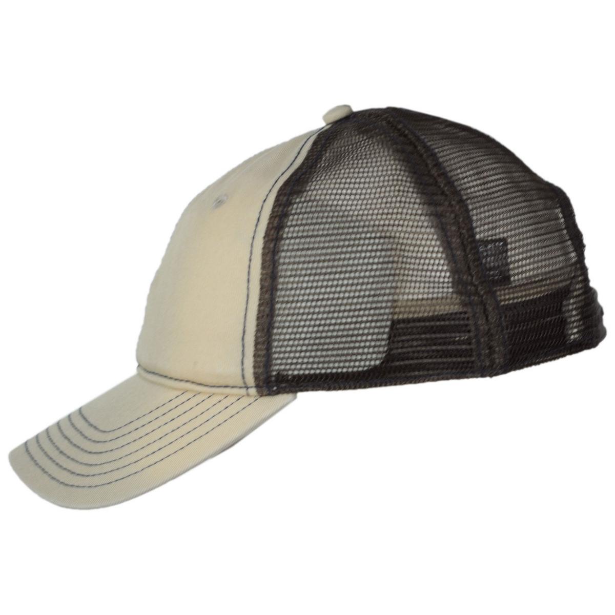 Dorfman Pacific | Cotton Mesh Snapback Baseball Cap | 200192 | profile | KHAKI