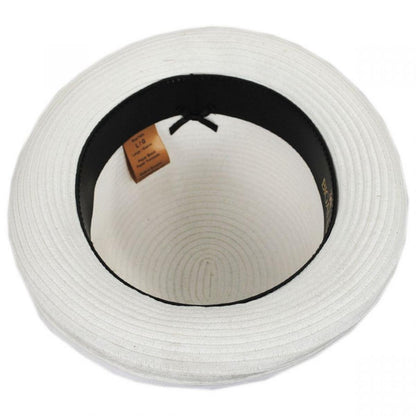 Bigalli | Kanye Toyo Straw Bowler Hat | 129228 | under | WHITE